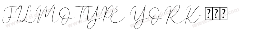 FILMOTYPE YORK字体转换